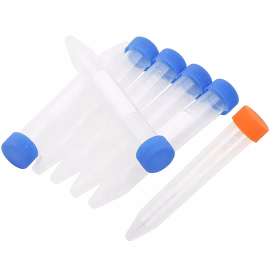 Tubo de centrífuga de PCR cónico transparente de plástico único desechable de 0,2 ml con certificado CE