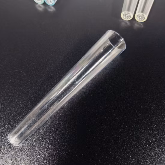 Tubo cónico de empaquetado del cono de papel plástico del picosegundo del color clasificado ámbar de 110m m